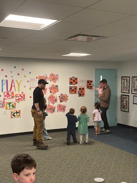 Art exhibit showcase at Mountainside Children's Center