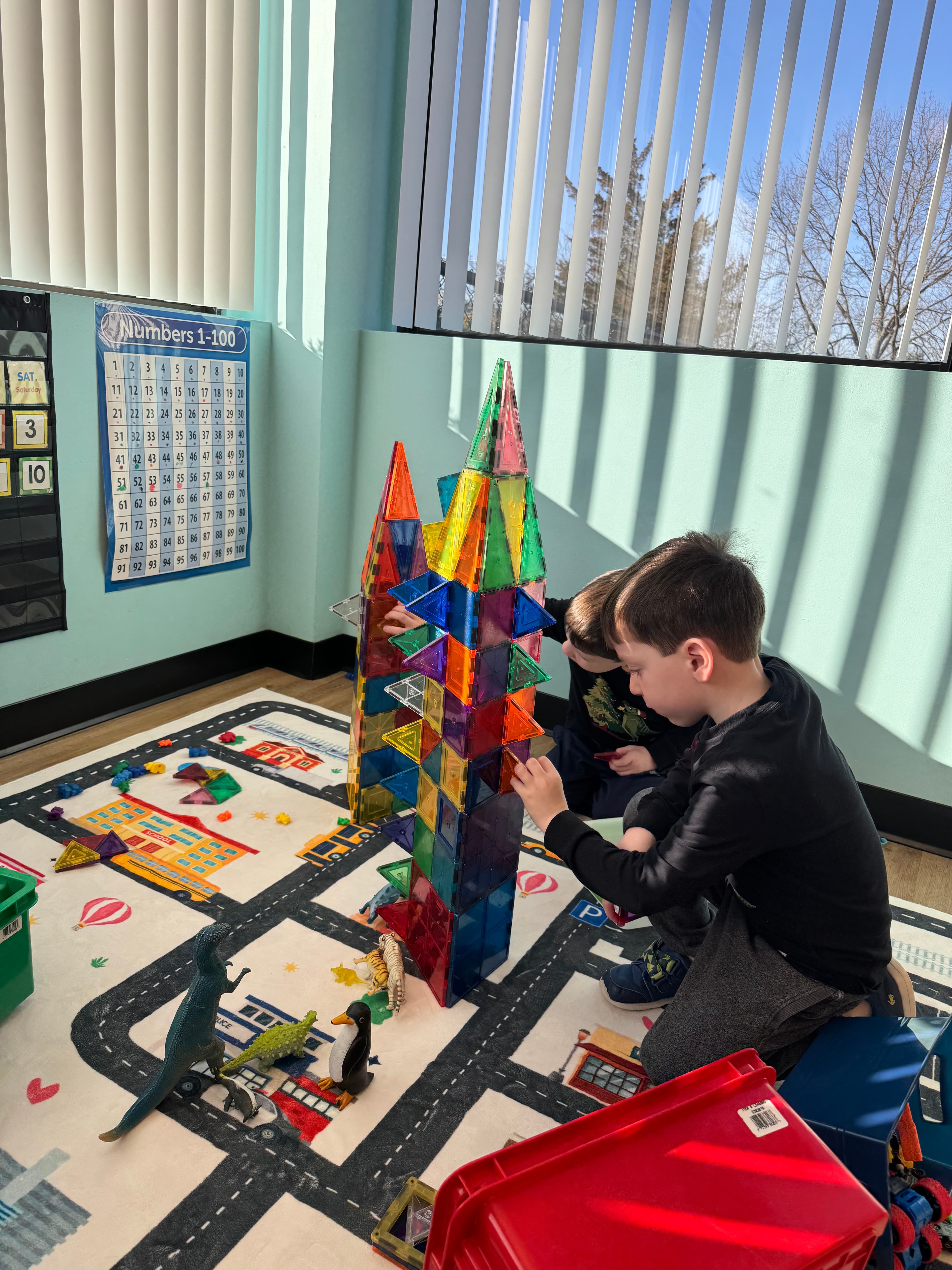 Preschool activities at Mountainside Children's Center