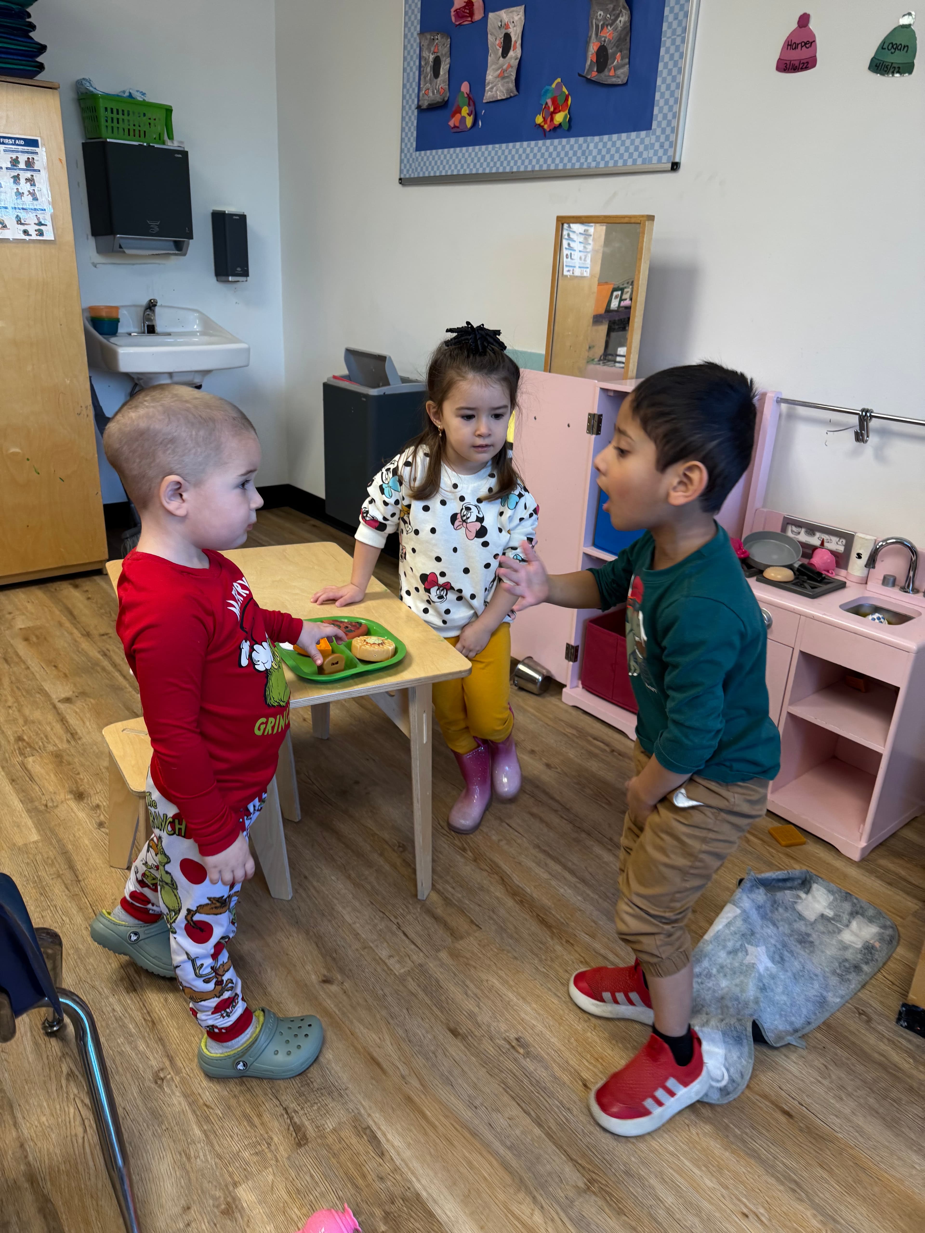 Preschool children learning at Mountainside Children's Center