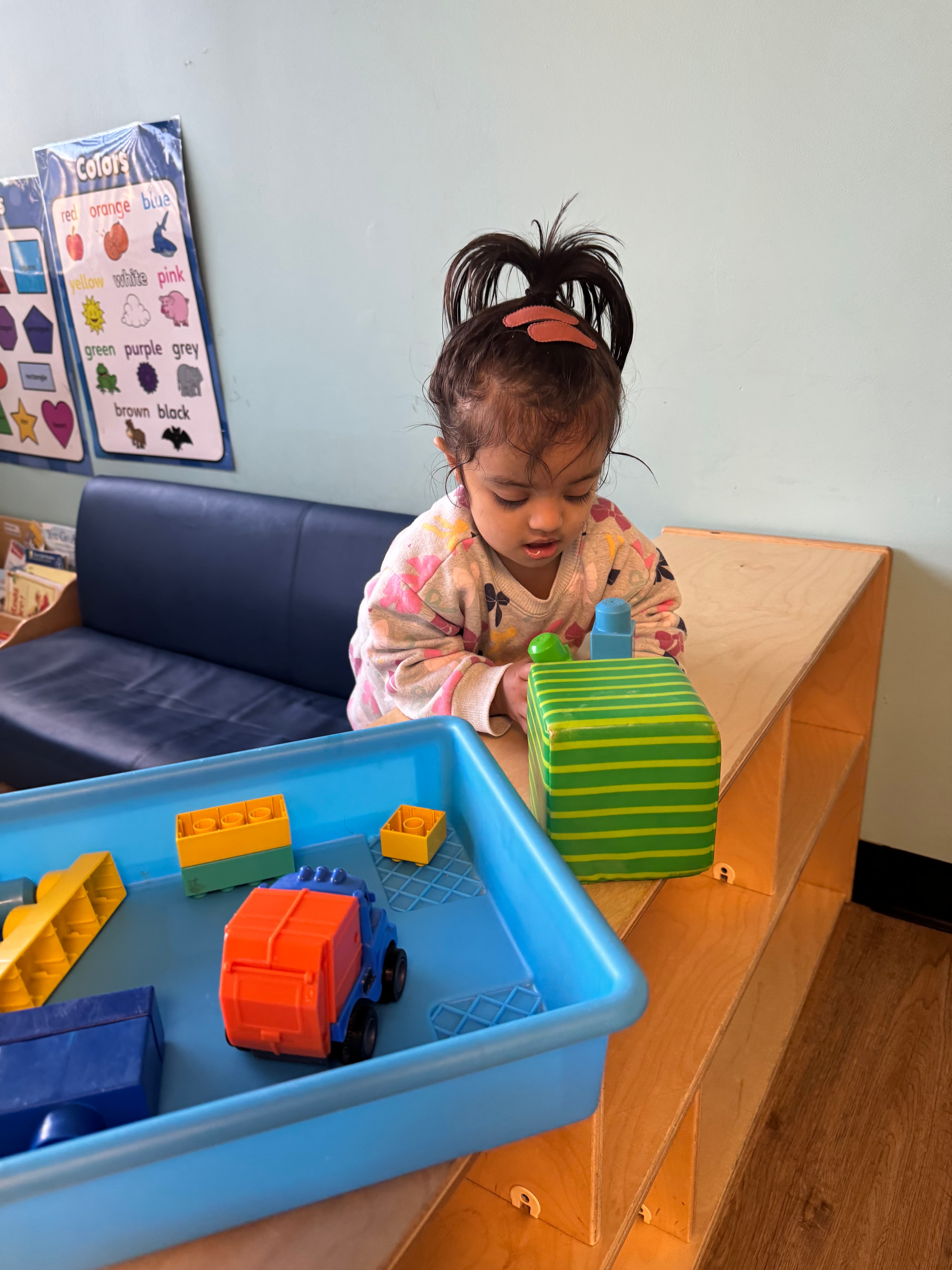 Toddler program activities at Mountainside Children's Center