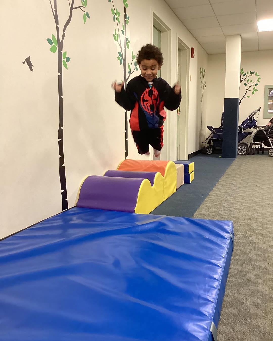 Pre-K children in the gym at Mountainside Children's Center