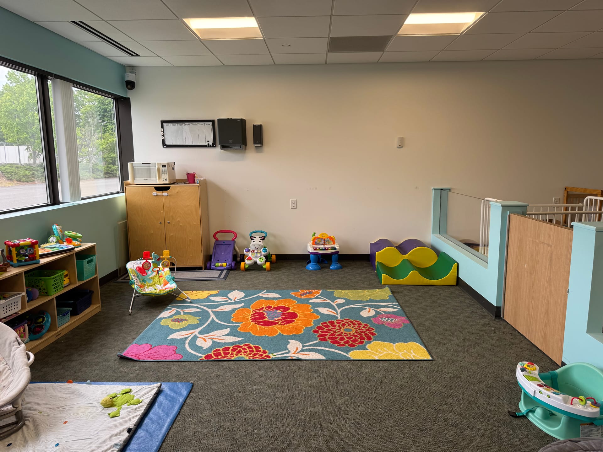 Inside our infant room at Mountainside Children's Center