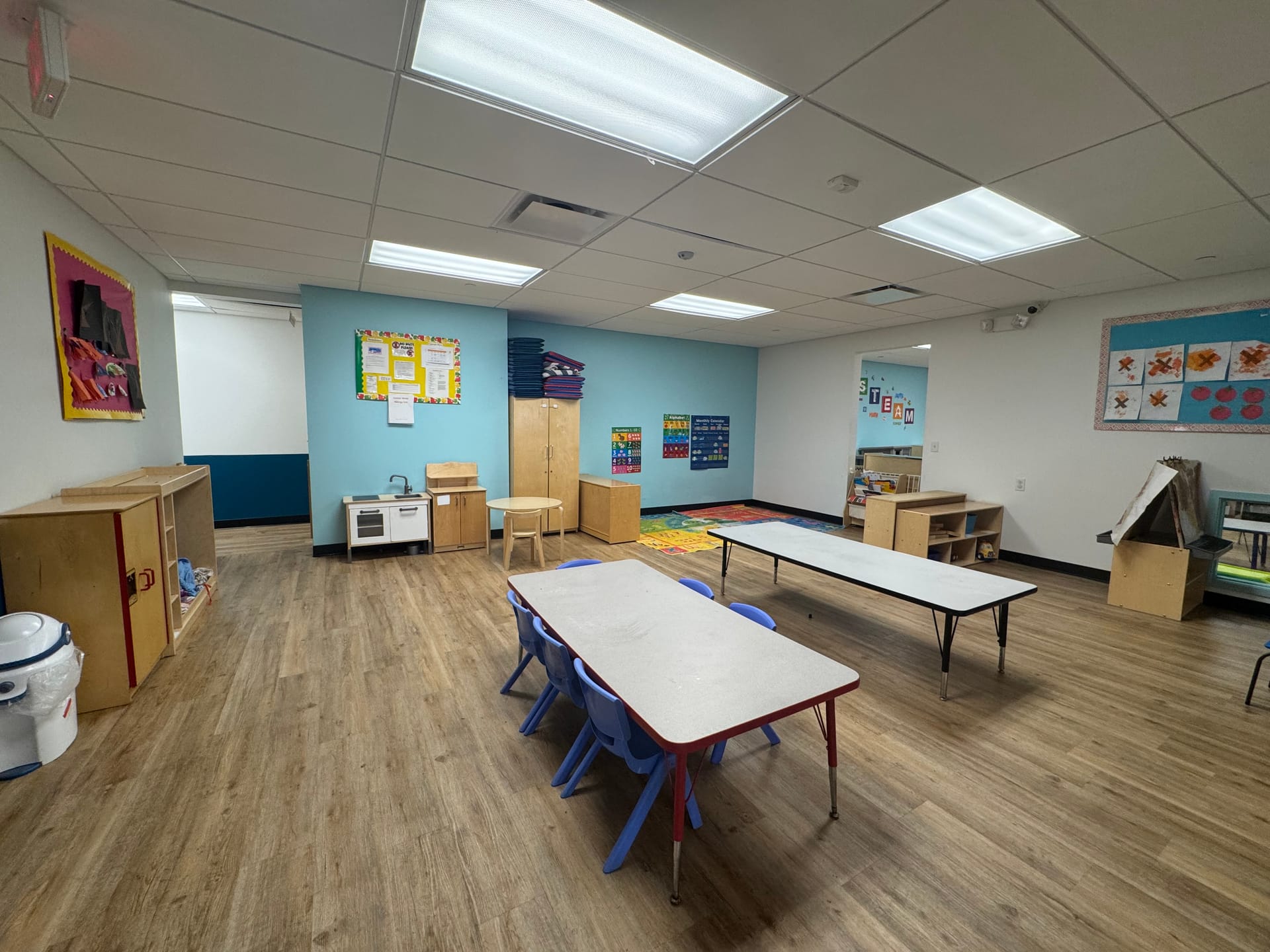 Inside our preschool classroom at Mountainside Children's Center