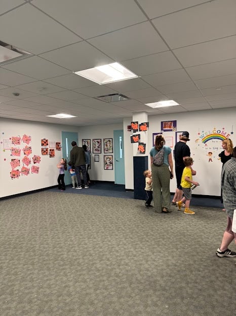 Children's art on display at Mountainside Children's Center