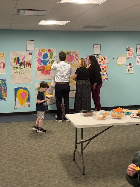 Art exhibit at Mountainside Children's Center