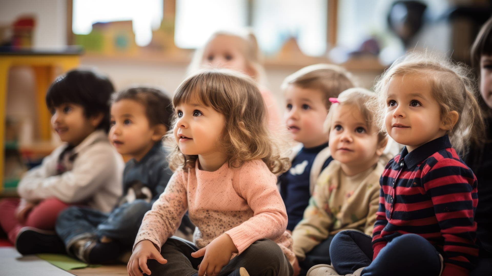 Children in a classroom at Mountainside Children's Center in Framingham